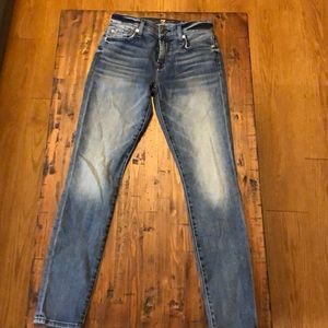 7 For All Man Kind Mid-Rise Skinny jeans